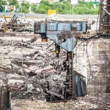 Indrustia in process of demolition Stock Photos