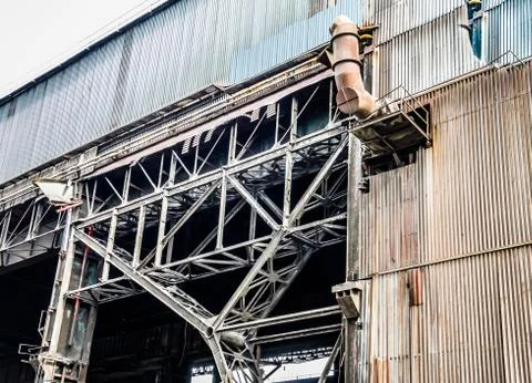 Indrustia in process of demolition Stock Photos