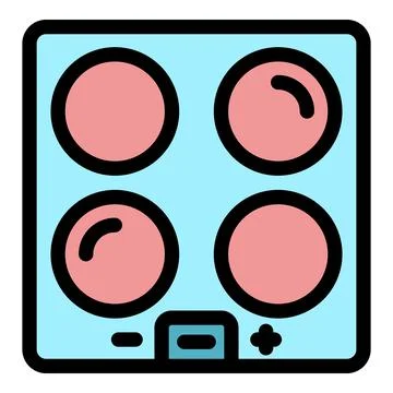 Induction cooker offering precise temperature control and rapid heating for e Illustrazione stock