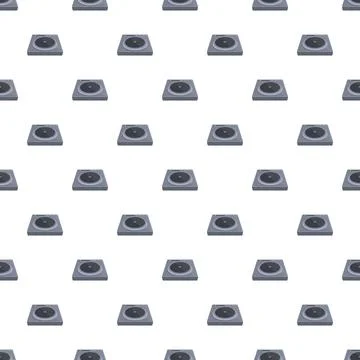 Induction cooker pattern creating seamless kitchen background イラスト素材