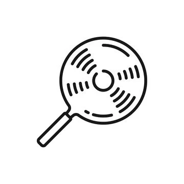 Induction cooker, surface for cooking outline icon Stock Illustration