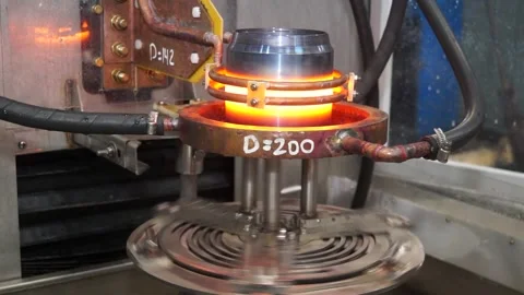 Induction hardening machine Stock Footage 140772474