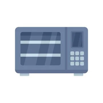 Induction oven icon flat vector. Convection electric stove Stock Illustration