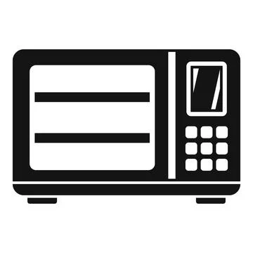 Induction oven icon simple vector. Convection electric stove Stock Illustration