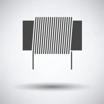 Inductor coil icon Stockillustratie