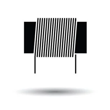 Inductor coil icon イラスト素材
