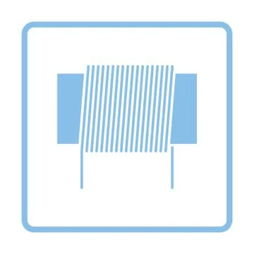 Inductor coil icon Stockillustratie
