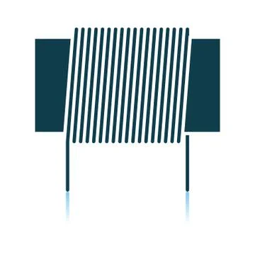 Inductor Coil Icon Illustrazione stock