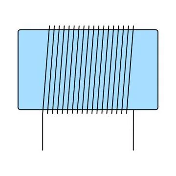 Inductor Coil Icon イラスト素材