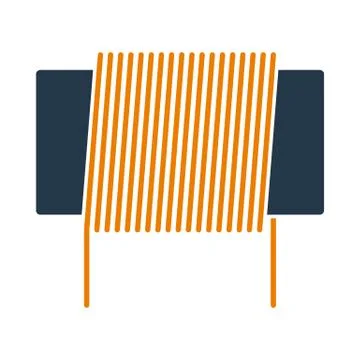Inductor Coil Icon Stockillustratie