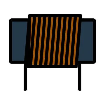 Inductor Coil Icon Stockillustratie