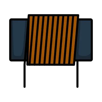 Inductor Coil Icon Stockillustratie
