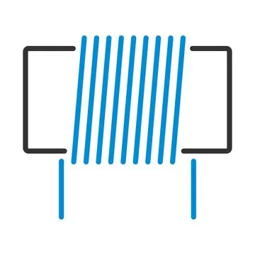 Inductor Coil Icon Stockillustratie