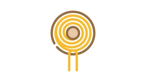 Inductor electrical engineer color icon animation Stock Footage 327269509