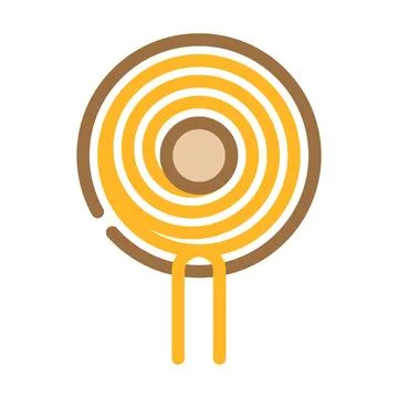 Inductor electrical engineer color icon vector illustration Illustrazione stock