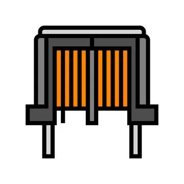 Inductor electrical engineer color icon vector illustration Stockillustratie