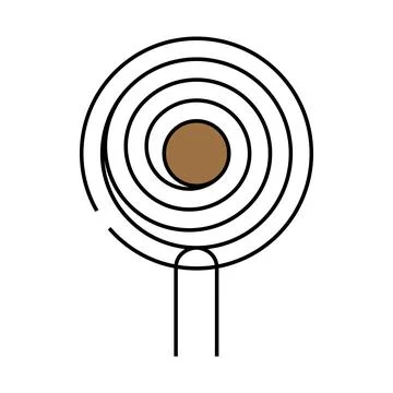 Inductor electrical engineer icon color illustration Stock Illustration