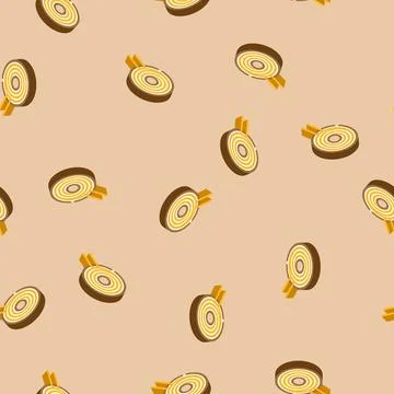 Inductor electrical engineer isometric icon seamless pattern Stock Illustration