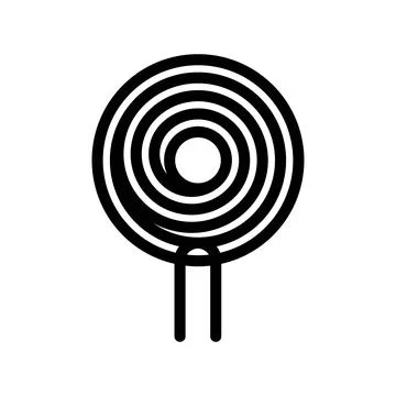 Inductor electrical engineer line icon vector illustration Stock Illustration