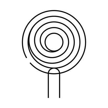 Inductor electrical engineer line icon vector illustration Stockillustratie