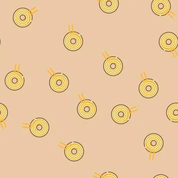 Inductor electrical engineer vector seamless pattern Stock Illustration