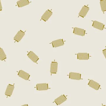 Inductor electronic component glyph seamless pattern Stockillustratie