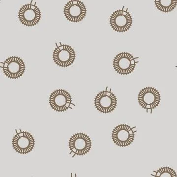 Inductor electronic component line vector seamless pattern Stockillustratie