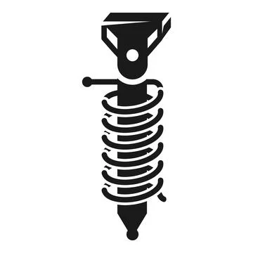 Inductor icon, simple style Illustrazione stock