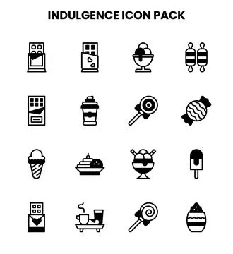 Indulgence DuoTone Design Icons Pack イラスト素材