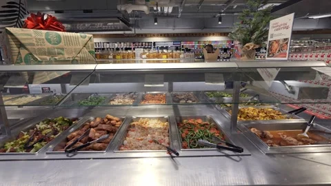 Indulgent and Delicious Buffet Spread Featuring a Wide Variety of Dishes and 動画素材 295076194