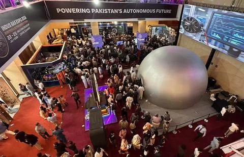 Indus Robotics and Autonomous Systems (RAS) Expo in Islamabad, Pakistan - 23 Jul Stock Photos