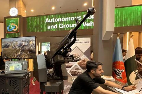 Indus Robotics and Autonomous Systems (RAS) Expo in Islamabad, Pakistan - 23 Jul Stock Photos