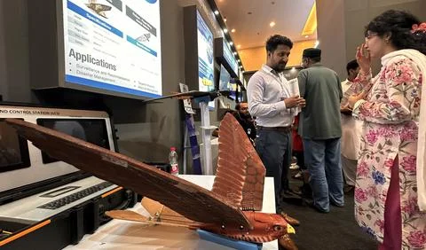 Indus Robotics and Autonomous Systems (RAS) Expo in Islamabad, Pakistan - 23 Jul Stock Photos