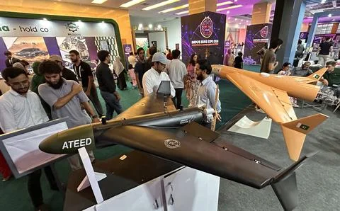Indus Robotics and Autonomous Systems (RAS) Expo in Islamabad, Pakistan - 23 Jul Stock Photos