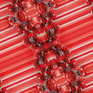 Industrial 3D Abstract Dynamic Red and White Diagonal Stock Illustration
