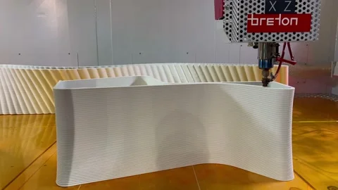 Industrial 3D Printer printing a big object part. Stock Footage 221644597