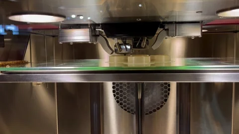 Industrial 3d printer printing a tool Stock Footage 253331501