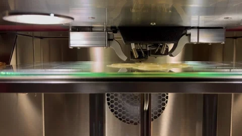 Industrial 3d printer printing a tool Stock Footage 253331864