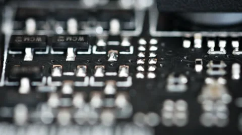 Industrial Abstraction of Electronic Components Stockbeeldmateriaal 57643038