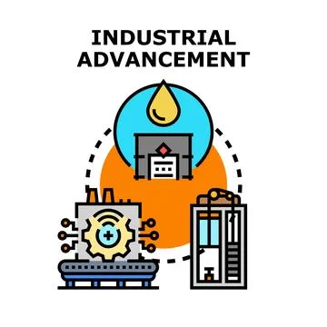 Industrial advancement vector icon concept Illustrazione stock