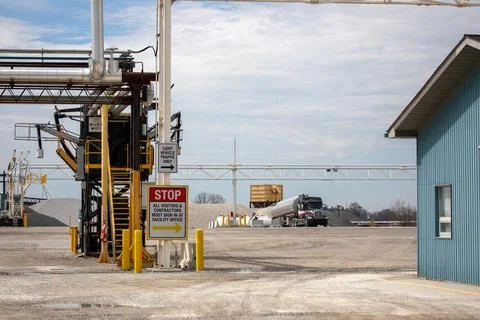 Industrial Aggregate Facility and Yard Stock Photos