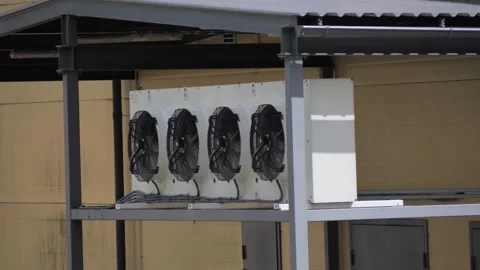 Industrial Air Conditioner Unit Stock Footage 308737231
