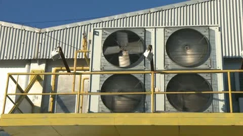 Industrial air conditioning conditioner Stock Footage 10802920