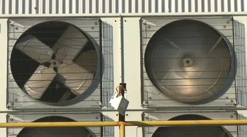 Industrial air conditioning conditioner Stock Footage 10802923