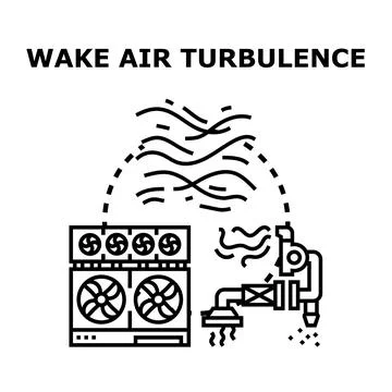 Industrial air conditioning system creating cooling ventilation flow Illustration