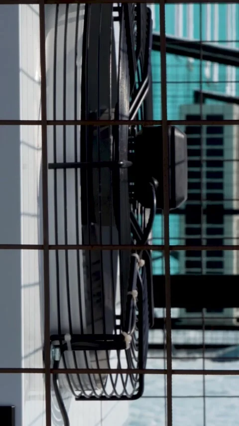 Industrial Air Conditioning Ventilation System Stock Footage 312256020