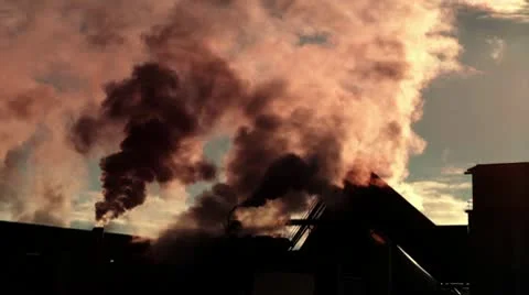 Industrial air pollution Video stock 10598408