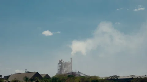 Industrial Air Pollution Stock Footage 237996863