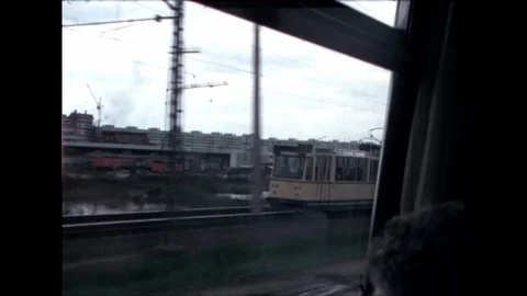 Industrial Area Seen from Train Video stock 278350565