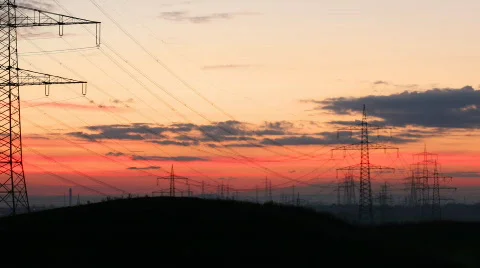 Industrial Area sunrise Stock Footage